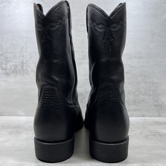 Ariat Heritage Roper Western Cowboy Boots - Men's Size 10.5 EE Wide - Black - Picture 6 of 8